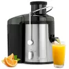 Sokowirówka Clatronic AE 3666 - czarno-stalowa, 400 W, pojemnik na miąższ 1,5 l, 2 prędkości 263804
