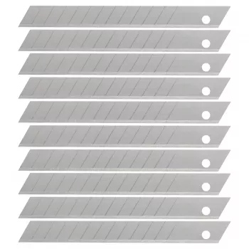 Wolfcraft Ostrza łamane 9 mm, 10 sztuk, stal wysokowęglowa, 7 segmentów, uniwersalne 4302000