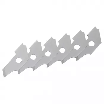 Wolfcraft 5893000 Ostrza zapasowe do narzędzi do fazowania krawędzi otworów, 6 sztuk