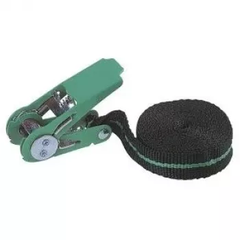 Wolfcraft 3418000 Pas mocujący jednoczęściowy z grzechotką, 4 m x 25 mm, LC 90 daN