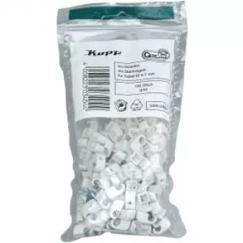 HEINRICH KOPP Nagelschellen klipsy do kabli, wiązka Ø 4-7 mm, szare, 100 szt. 345504087
