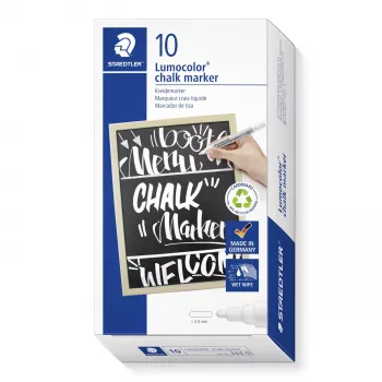 STAEDTLER 344-0 Lumocolor Marker kredowy biały