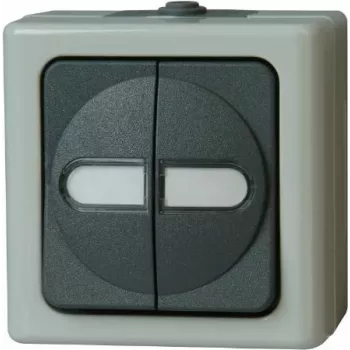Łącznik szeregowy HEINRICH KOPP Series Switch Surface-Mounted Wet-Room Blue Electric Grey 10A 250V 560556003