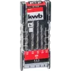 kwb 109140 Zestaw wierteł do muru z końcówkami z węglika, 5 sztuk, 4-10 mm