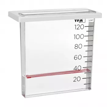 TFA Dostmann 47.1014 Deszczomierz 120 mm Przezroczysty/Biały