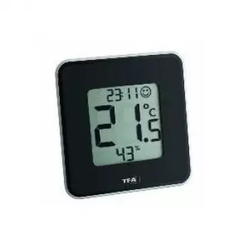 TFA Dostmann 30.5021.01 Style Cyfrowy Termo-Higrometr Czarny (30.010.425)