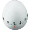 TFA DOSTMANN Mechaniczny minutnik kuchenny w kształcie jajka, biały, 60-minutowy, alarm dzwonkowy, 60 x 74 mm 38.1002