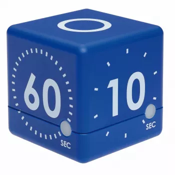 TFA Dostmann Timer CUBE cyfrowy minutnik sześcienny, niebieski 38.2036.06