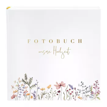 Album fotograficzny ślubny Goldbuch Blütenliebe 30x31, 60 białych stron, kwiatowa okładka 08 044