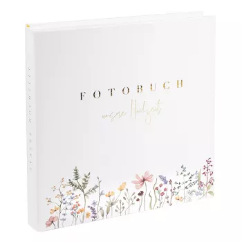 Album fotograficzny ślubny Goldbuch Blütenliebe 30x31, 60 białych stron, kwiatowa okładka 08 044