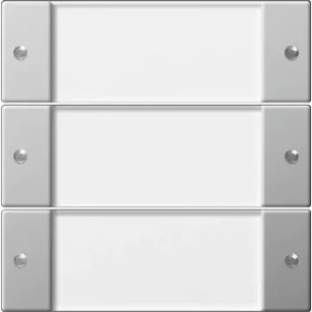 Gira 2133600 Zestaw klawiszy 3-krotny BSF System 55 Przezroczysty/Stal nierdzewna
