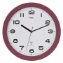 TFA Dostmann 60.3554.05 Zegar ścienny sterowany radiowo, czerwony, średnica 320 mm