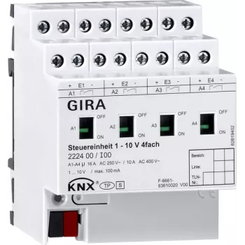 GIRA Control Unit 222400 1-10V 4-kanałowy ręczny KNX (222400)