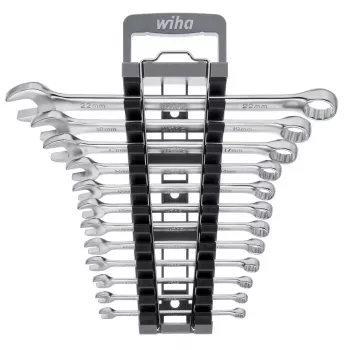 Wiha 45321 Zestaw kluczy płasko-oczkowych 13-częściowy 6-22 mm