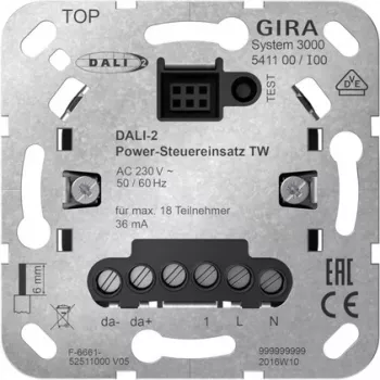 Gira System 3000 DALI-2 Wkładka sterująca zasilaniem do Tunable White 541100