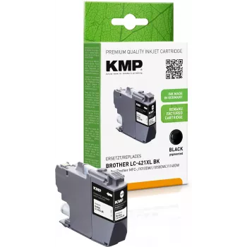 KMP Remanufactured Czarny Tusz do Brother LC421XLBK (MFC-J1010DW, 500 stron, 14 ml) 1548,4001