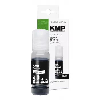 KMP PRINTTECHNIK Tusz do uzupełniania dla Canon GI-53BK, czarny, 60 ml, kompatybilny 1583,0001