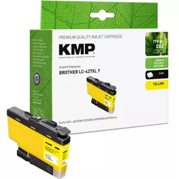 KMP Kompatybilny Tusz Brother LC427XLY Żółty Extra High Yield (1551,4009)