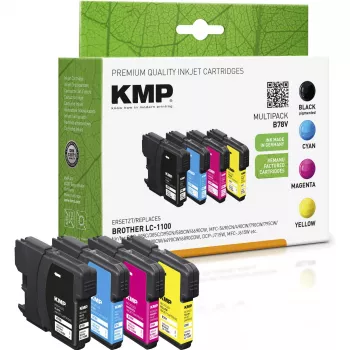 KMP MULTIPACK B78V Kompatybilny Zestaw Wkładów Atramentowych - Czarny, Cyjan, Magenta, Żółty - dla Brother DCP-6690CW, MFC-5890CN, MFC-5895CW, MFC-6490CW, MFC-6890CDW