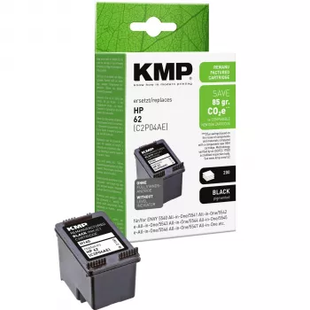 KMP H160 Czarny Kompatybilny Tusz do HP 62 (4 ml, C2P04AE) 1741.4801