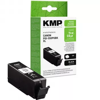 KMP czarny wkład atramentowy kompatybilny z Canon PGI-550 XL PGBK (1518,0001)
