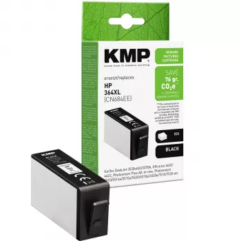 KMP Kompatybilny czarny wkład atramentowy do HP 364XL (CN684EE) - o wysokiej wydajności 1712,4001