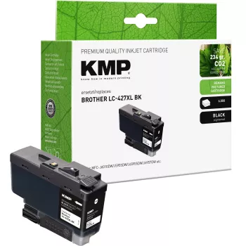 KMP Kompatybilny Czarny Tusz Zamiennik do Brother LC427XLBK (Extra High Yield, 6000 Stron) 1551,4001