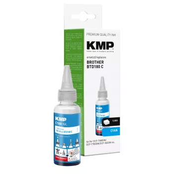 KMP Tusz do uzupełniania cyan 50 ml do Brother BTD180C (1555,0003)