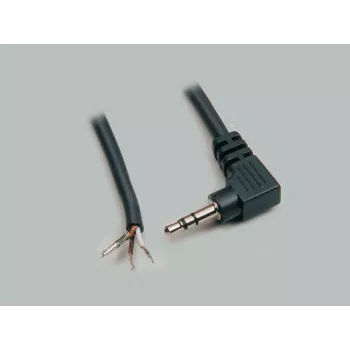 Złącze wtykowe jack stereo 3,5 mm BKL Electronic 1101054, 3-biegunowe, do lutowania, obudowa metalowa