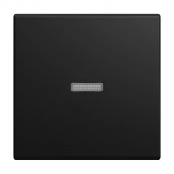 Busch-Jaeger Busch-balance klawisz z małą przezroczystą nakładką, matowa czerń 2CKA001731A4035