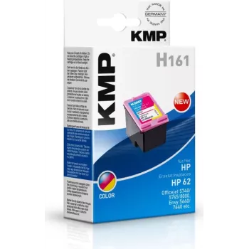 KMP H161 trójkolorowy wkład atramentowy (cyjan, magenta, żółty) do HP 62 - 4,5 ml 1741.4830