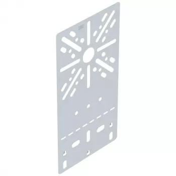 OBO Bettermann MP FL DD pionowa płaska płyta montażowa 235x120 mm, stal, powłoka cynkowo-aluminiowa, mocowanie śrubowe