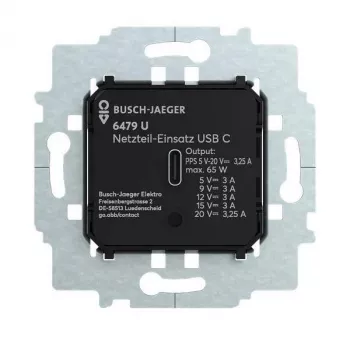 Busch-Jäger 6479 U wkład zasilacza z USB-C 2CKA006400A0436