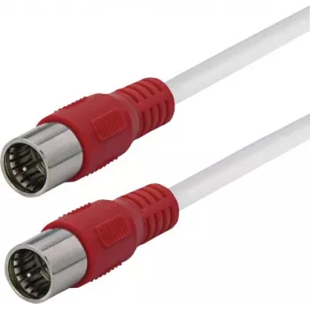 Maxtrack kabel koncentryczny satelitarny złącze F do złącza F 6 m biały FQMS6,0L