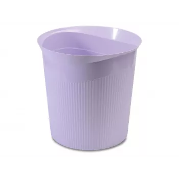 HAN Re-LOOP okrągły kosz na śmieci 13L, pastelowy fiolet, 100% plastik z recyklingu PIR 18148-887