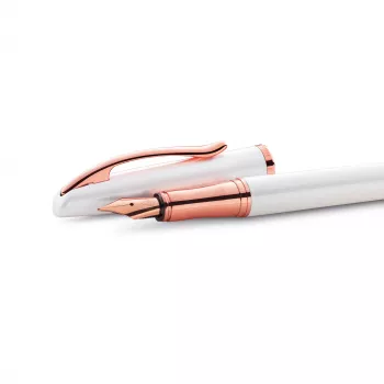 Pelikan Jazz Noble Elegance White zestaw do pisania (pióro wieczne i długopis, stalówka średnia) 400197471