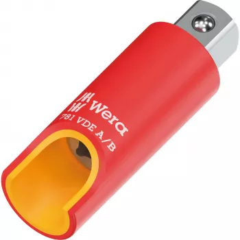 Wera 781 A/B VDE izolowany adapter do nasadek 1/4 cala kwadratowy z mechaniczną blokadą 05024690001
