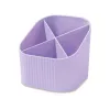 HAN X-LOOP Uchwyt na długopisy Pastelowy fioletowy Plastik 4 przegrody 11,1 x 11,1 x 10,5 cm (17238-887D)