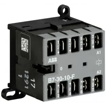 ABB B7-30-10-F-01 Miniaturowy stycznik, 3-biegunowy, 1 NO, cewka 24-60 V AC/DC, 9 A AC-3 GJL1311003R0101