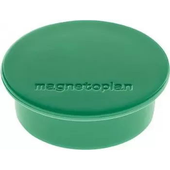 Magnes okrągły Magnetoplan Discofix zielony pełnordzeniowy ferrytowy 2,2 kg 10 sztuk 1662005
