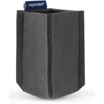 magnetoplan magnetoTray mały uchwyt na długopisy, szary filc, 100% z recyklingu PET, magnetyczny 1227601