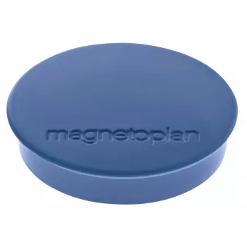 MAGNETOPLAN HOLTZ Discofix Magnes Okrągły Standard, Ciemnoniebieski, Ferrytowy Pełny Rdzeń, Siła Trzymania 0,7 kg, 10 Sztuk (1664214)