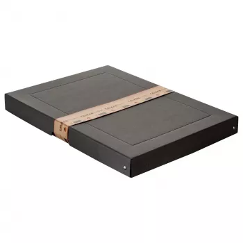 FALKEN PURE Pudełko do przechowywania dokumentów 500 arkuszy czarne 32,0 x 44,0 x 4,0 cm 22001680000F