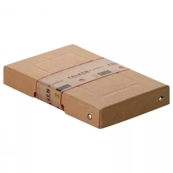 FALKEN PURE Pudełko do przechowywania 310 arkuszy Naturalny brąz 12,0 x 18,5 x 2,5 cm, 1 szt. 22001824000F