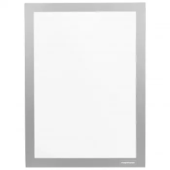 Magnetoplan Info Frame magnetofix DIN A3 srebrna, dwustronna samoprzylepna na zawiasach 1132032
