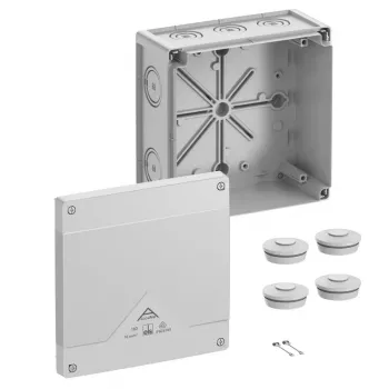 Spelsberg Abox Pro 160-L Puszka przyłączeniowa, IP66/IP67/IP69, szara, 160x160x91mm 41640001