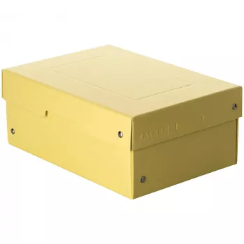 FALKEN PURE Pudełko do przechowywania 1250 arkuszy Pastelowy żółty 18,0 x 25,0 x 10,0 cm, 1 szt. 22001944000F