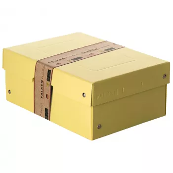FALKEN PURE Pudełko do przechowywania 1250 arkuszy Pastelowy żółty 18,0 x 25,0 x 10,0 cm, 1 szt. 22001944000F