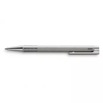 LAMY Logo M 206 Długopis Szczotkowana Stal Nierdzewna Niebieski 1205335