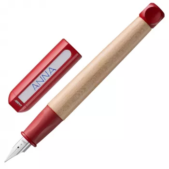 LAMY abc Pióro wieczne czerwony klon drewno stalówka dla początkujących A 1216725